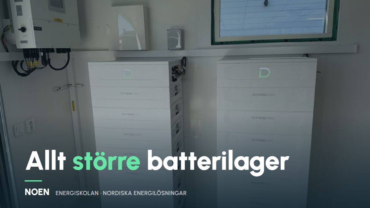 Allt större batterilager