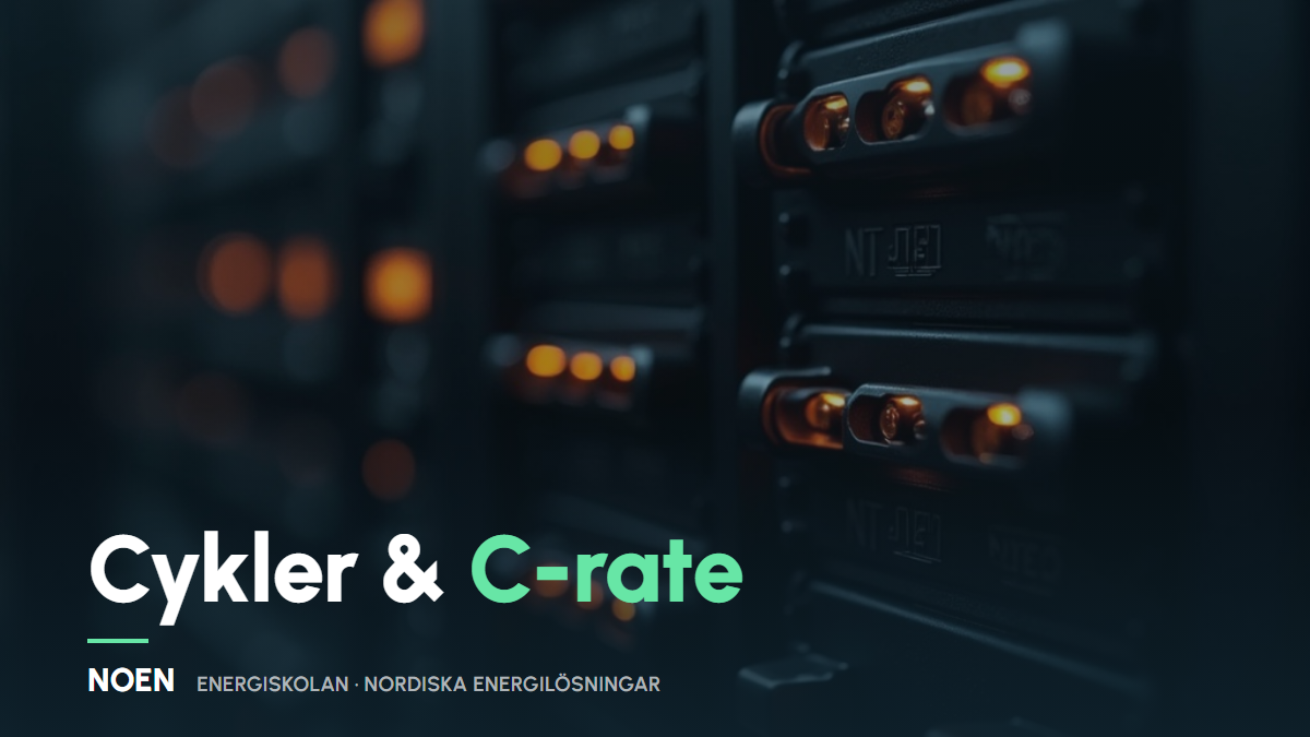 Laddcykler och C-rate: så läser du ett batteris datablad