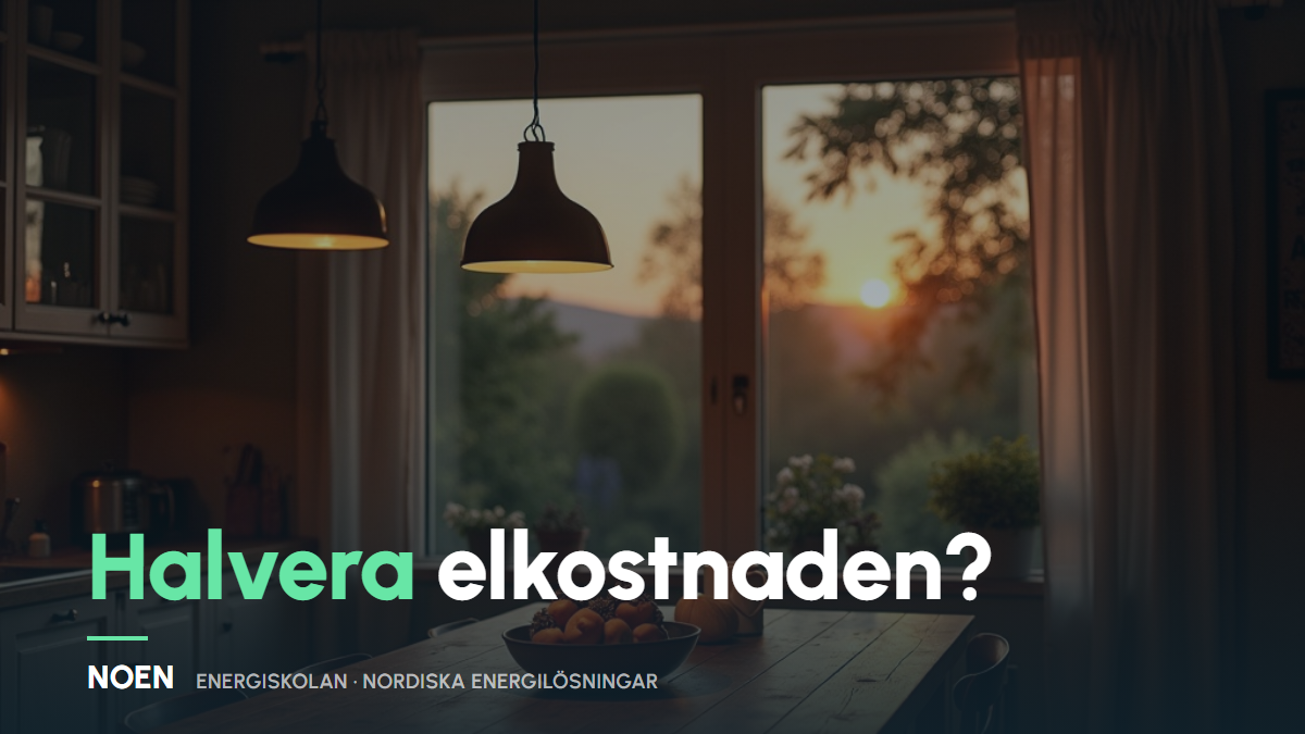 Kan sol + batteri halvera din elkostnad? Så ser matten ut