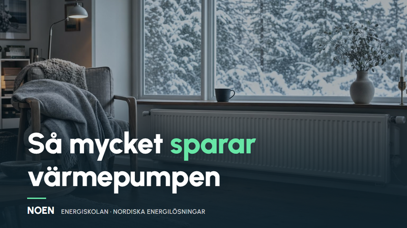 Så mycket sparar en värmepump – SCOP och årskostnad förklarat