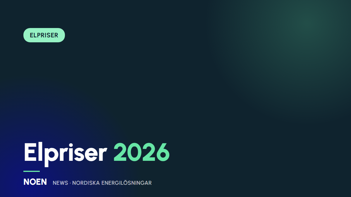 Elpriser 2026 – prognoser, risker och möjligheter