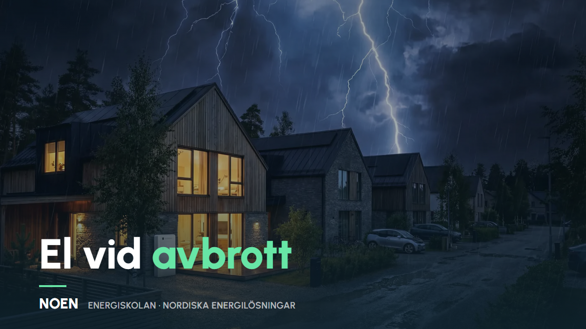 UPS-lösning förklarad: el även när nätet försvinner