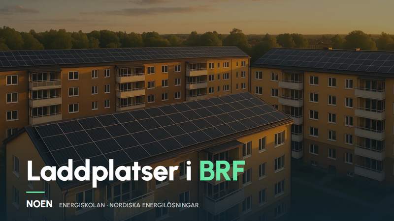 Laddplatser i BRF – från motion till fungerande laddning med automatisk debitering