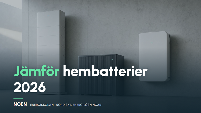 Jämför hembatterier 2026: EWAY Pro, SAJ HS5, Dyness och Sigenergy