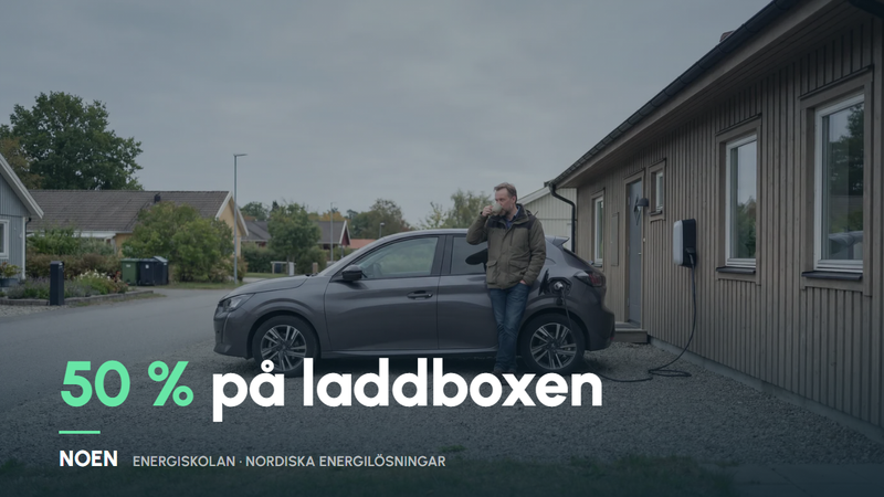 Grönt avdrag för laddbox 2026 – så får du halva kostnaden betald