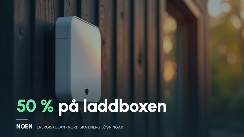 Grönt avdrag för laddbox 2026 – så får du halva kostnaden betald