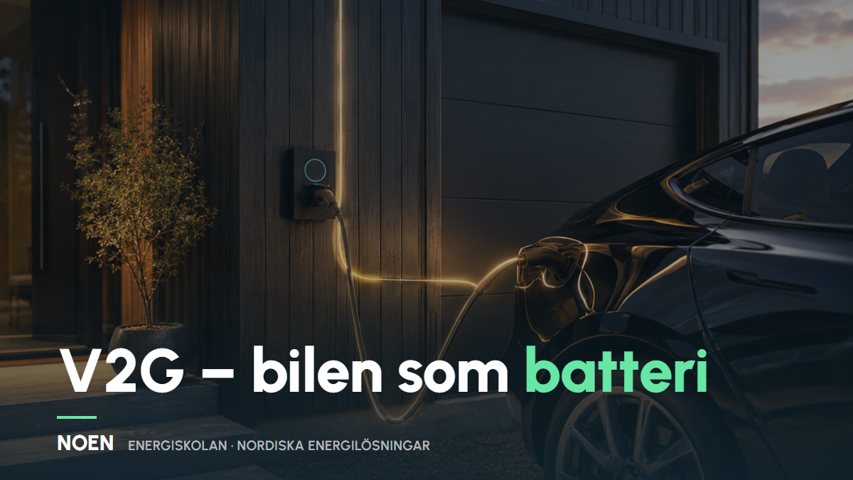 V2G och V2X: när elbilen blir husets batteri