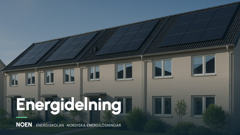 Energidelning: nya reglerna som ändrar allt för grannar och föreningar
