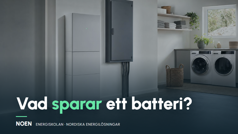 Hur mycket sparar man på ett batterilager?