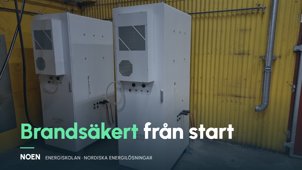 Brandsäkerhet för batterier och solceller – så bygger vi bort riskerna
