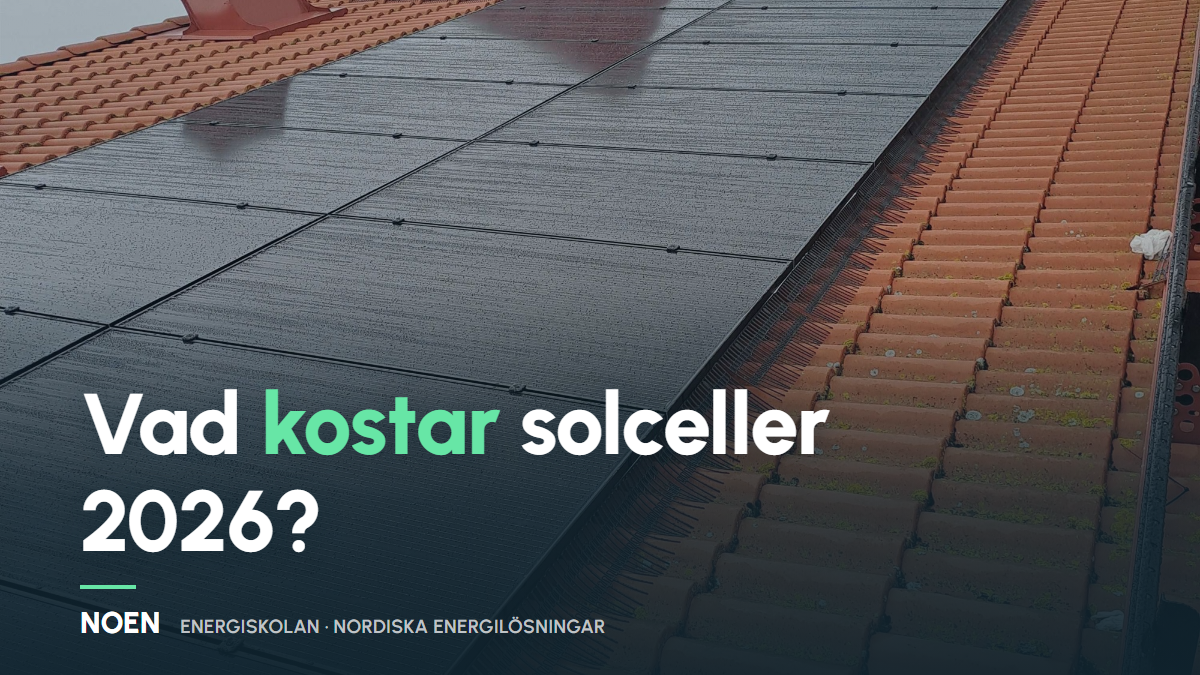 Vad kostar solceller till villa 2026?