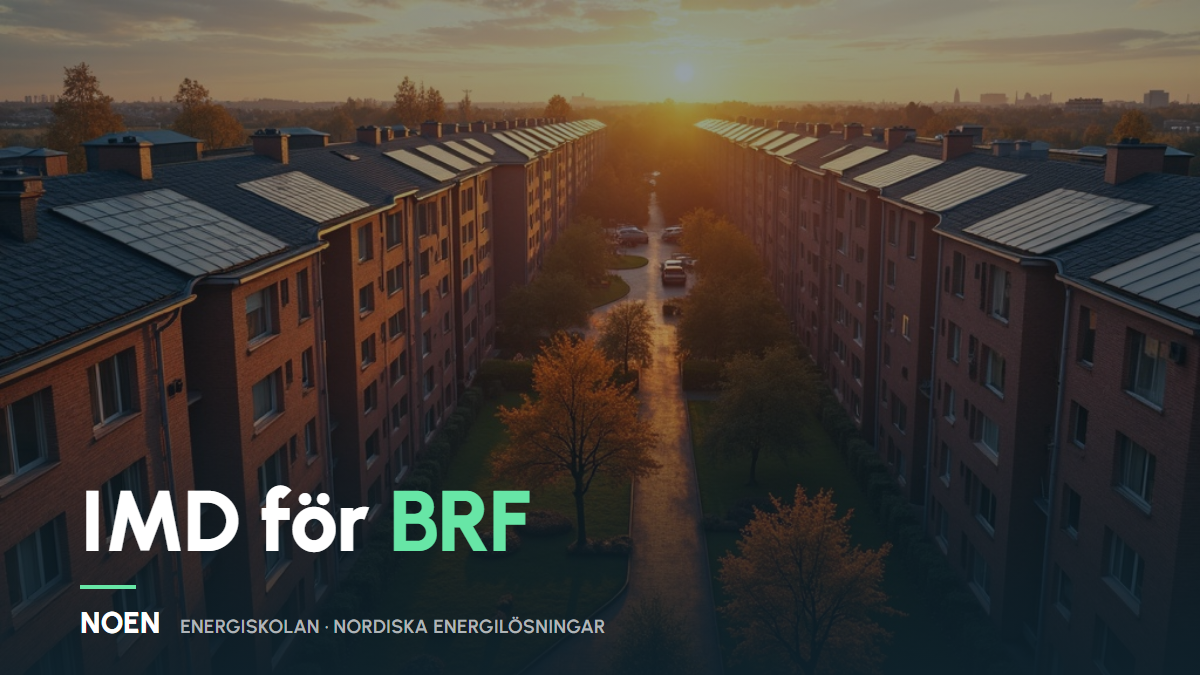 IMD för BRF:er: en elmätare, hela föreningen sparar